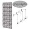 Over The Door Hanging Shoe Organizer With 24 Mesh Pockets 9