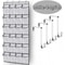 Over The Door Hanging Shoe Organizer With 24 Mesh Pockets 6