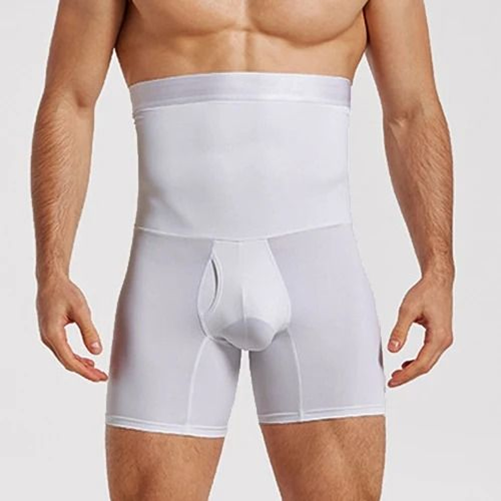Mens High Waist Tummy Control Compression Shorts 7