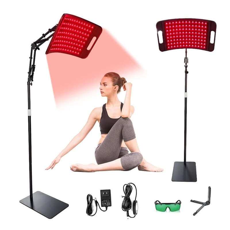 Red Light Therapy Lamp For Face And Body With Adjustable Stand 0