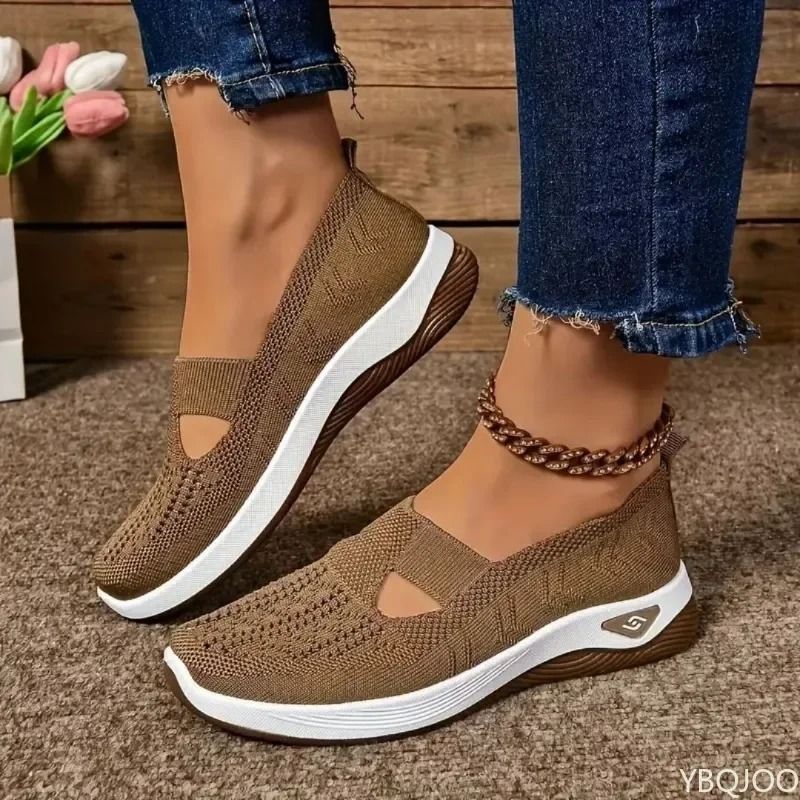 Breathable Mesh Platform Sneakers For Women 15