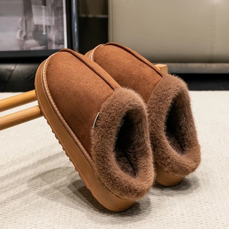 Warm Plush Indoor Slippers With Thick Sole For Men And Women 1