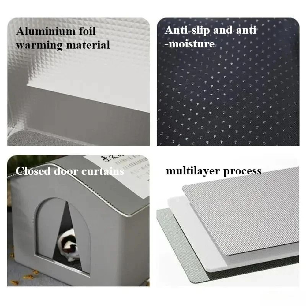 Outdoor Waterproof Pet Shelter For Cats And Small Dogs 4