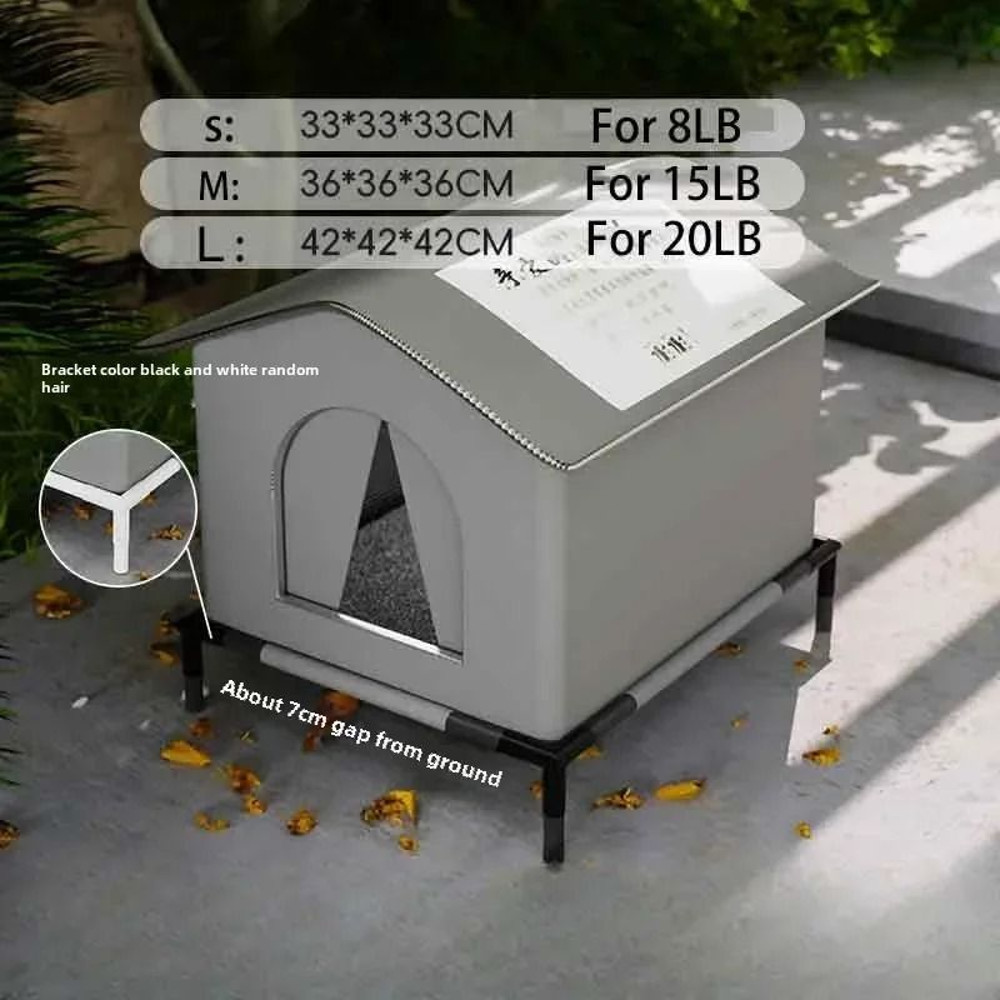 Outdoor Waterproof Pet Shelter For Cats And Small Dogs 8