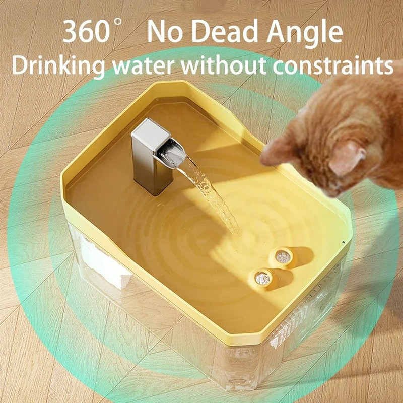 Automatic Cat Water Fountain With Filter And USB Pump 2