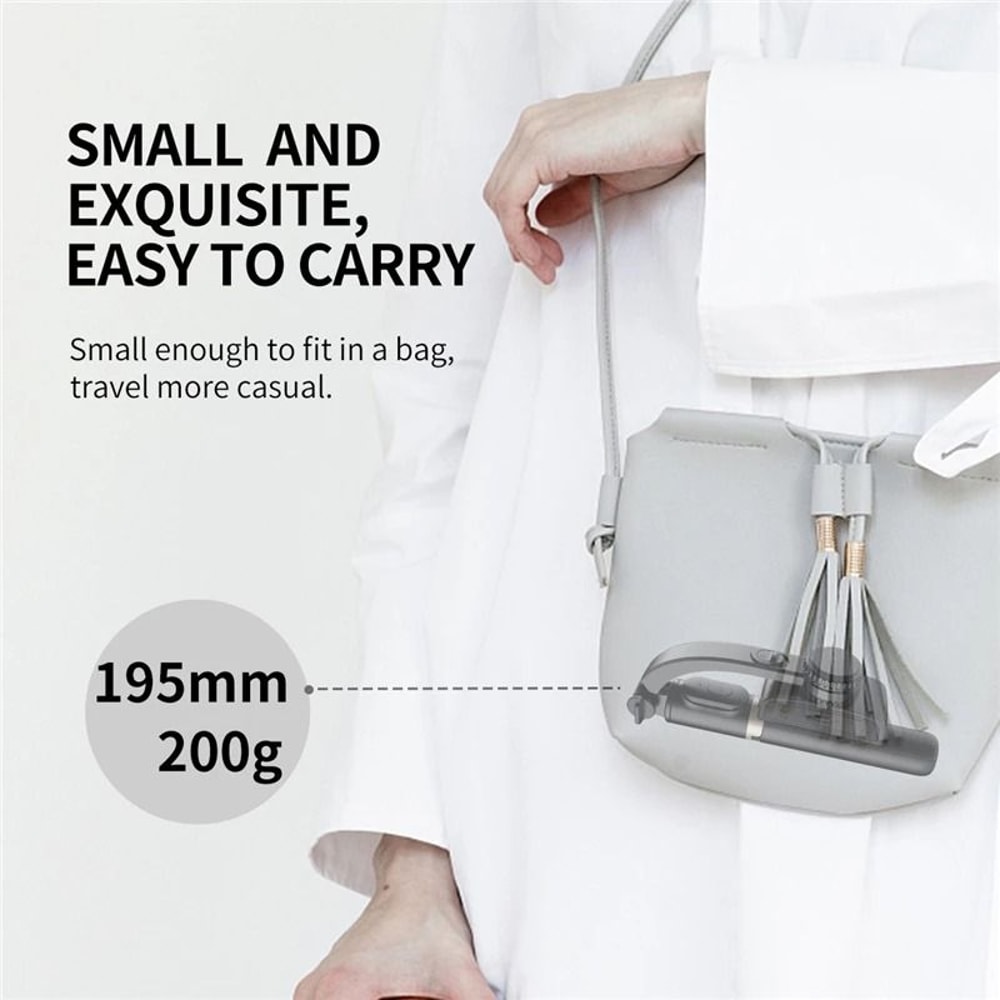 Foldable Bluetooth Selfie Stick With Gimbal Stabilizer And Tripod 4