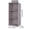 Collapsible Hanging Wardrobe Organizer With Drawer Compartments 10