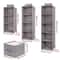 Collapsible Hanging Wardrobe Organizer With Drawer Compartments 3