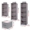 Collapsible Hanging Wardrobe Organizer With Drawer Compartments 3