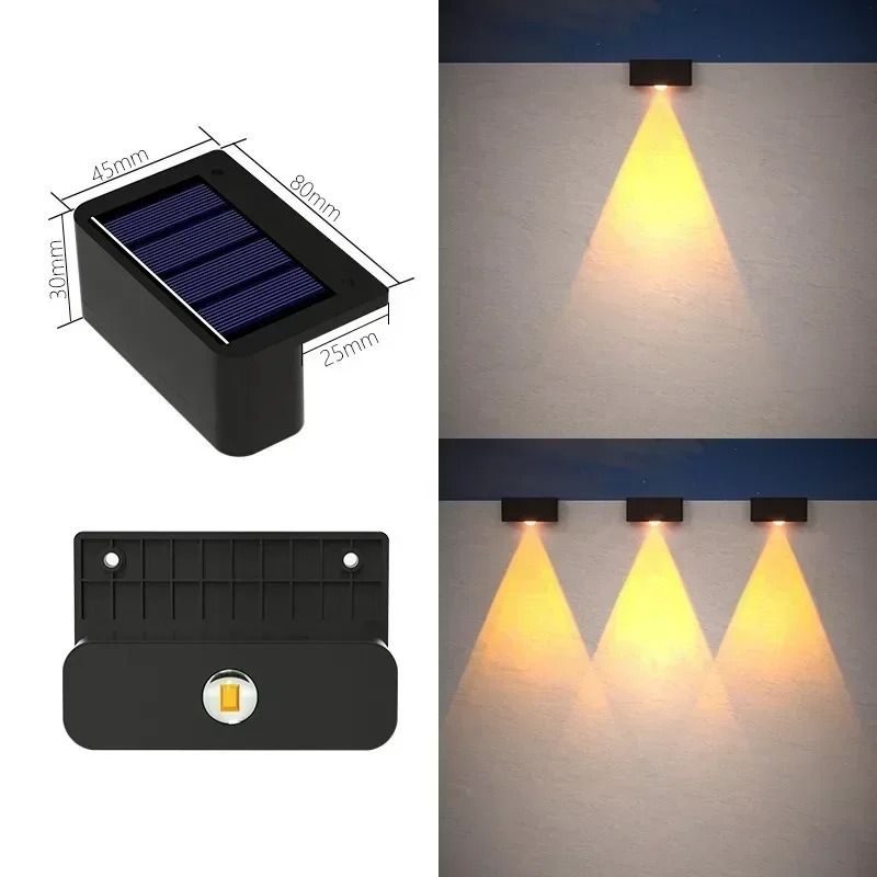 Outdoor Solar Wall Lights Waterproof Garden Step Lamps 6