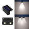 Outdoor Solar Wall Lights Waterproof Garden Step Lamps 8