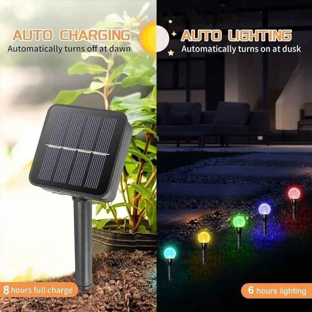 Solar Bubble Ball Garden Lights Outdoor Waterproof LED String Lights 1