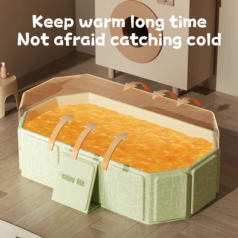 Portable Folding Bathtub For Kids Travel And Home Use 1