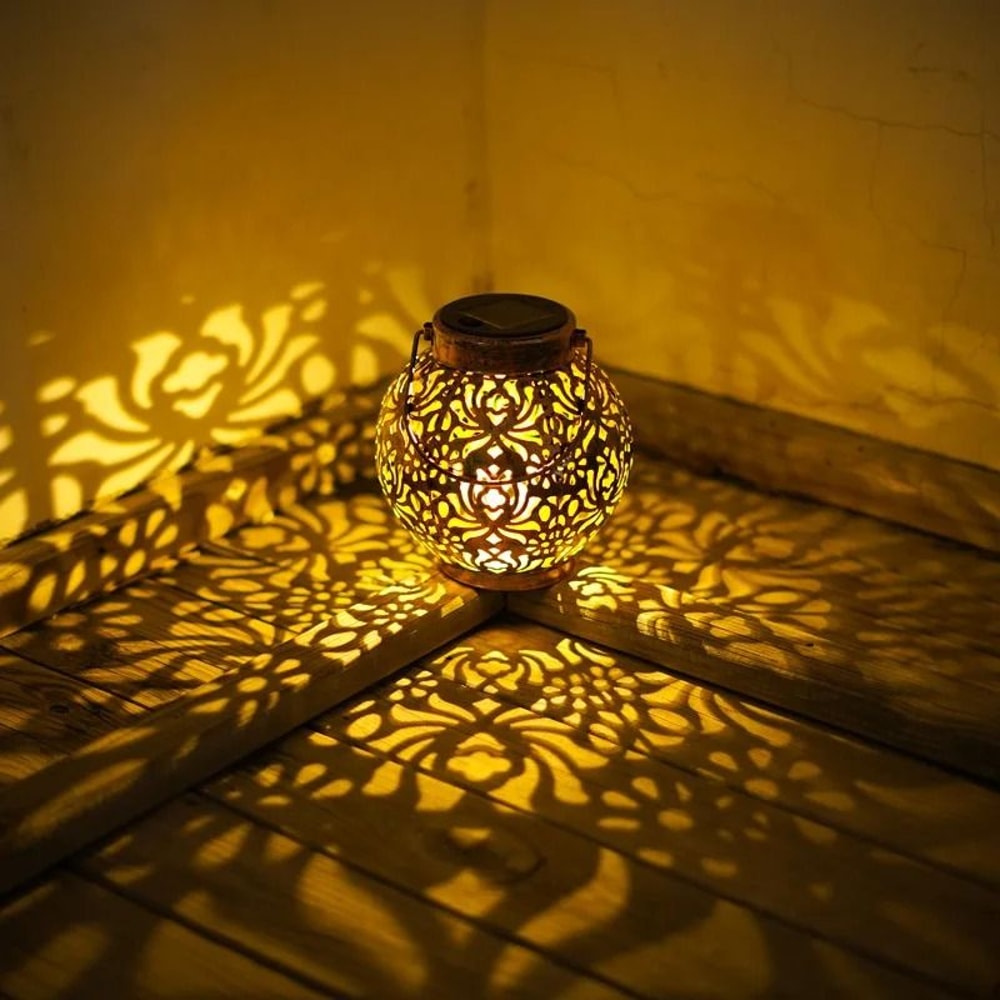 Solar Lantern Pendant Light For Outdoor Garden And Patio Decor 9