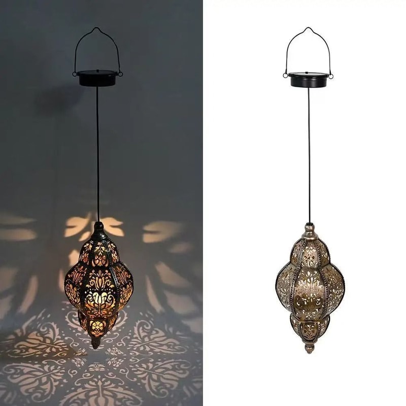 Solar Lantern Pendant Light For Outdoor Garden And Patio Decor 10