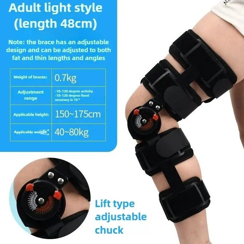 Adjustable Hinged Knee Brace Support For Recovery And Rehabilitation 10