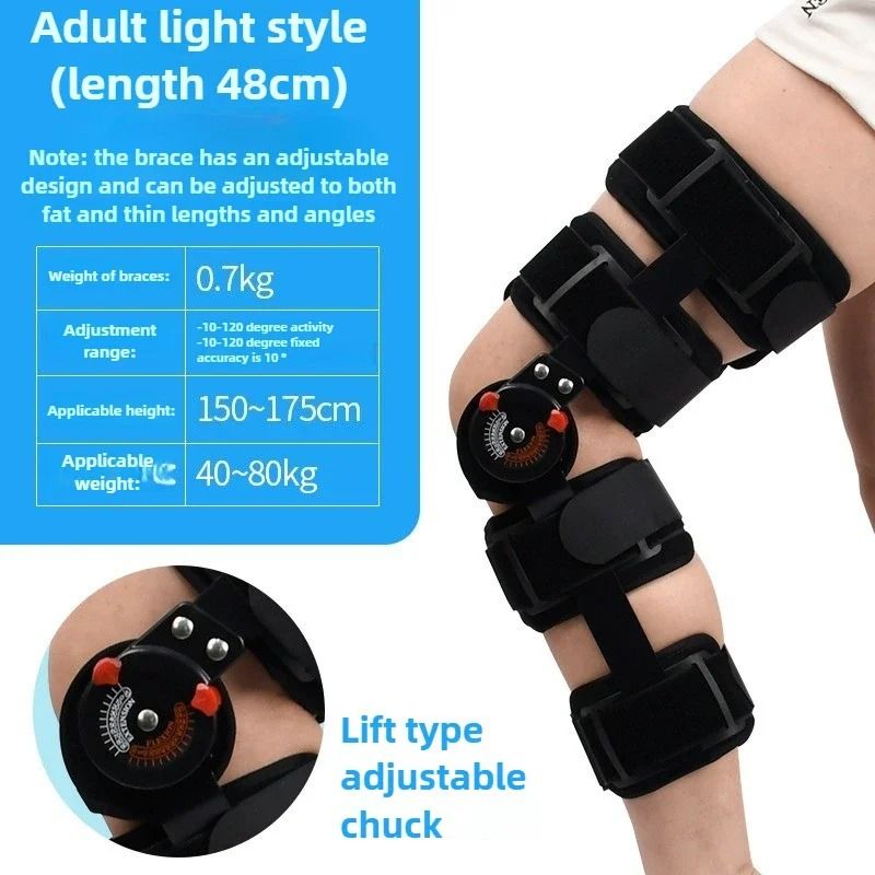 Adjustable Hinged Knee Brace Support For Recovery And Rehabilitation 8