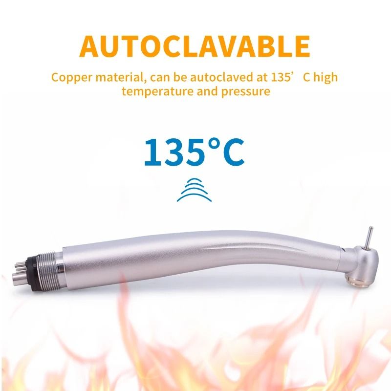 LED Dental High Speed Handpiece With Push Button And Water Spray 1