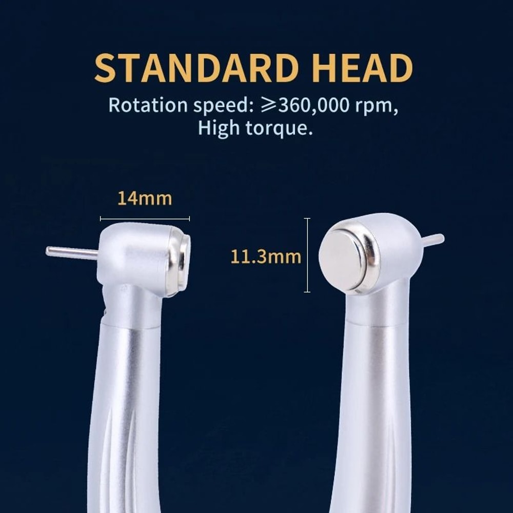 LED Dental High Speed Handpiece With Push Button And Water Spray 3
