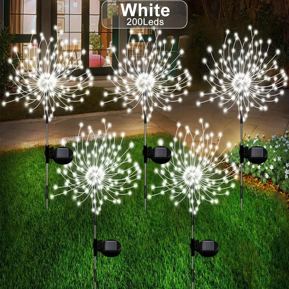 Solar Fireworks Lights For Outdoor Decoration 8