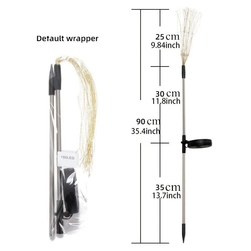 Solar Fireworks Lights For Outdoor Decoration 5