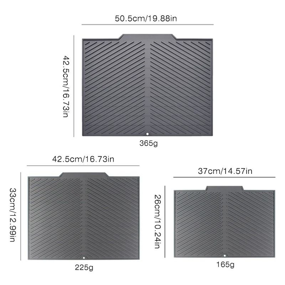 Silicone Dish Drying Mat For Pots Plates And Utensils 5
