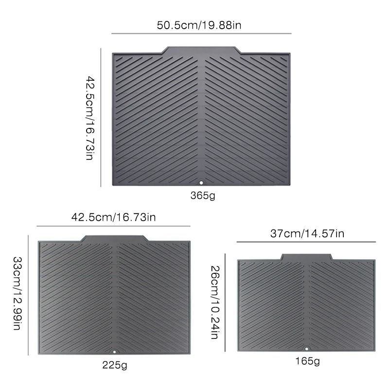 Silicone Dish Drying Mat For Pots Plates And Utensils 6