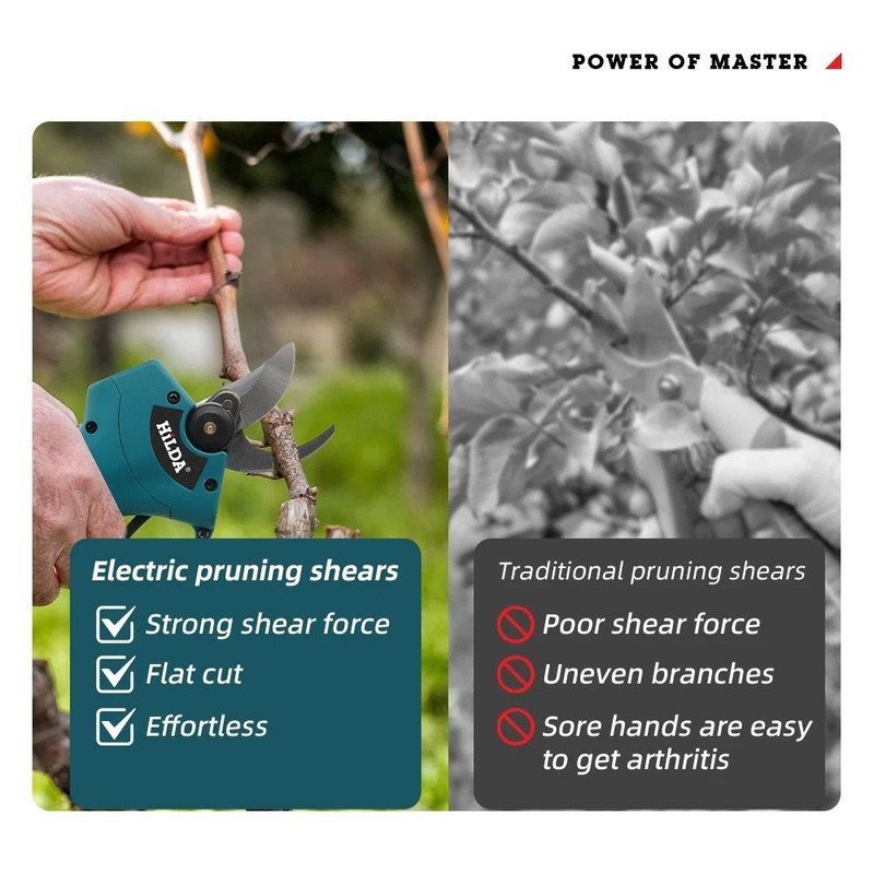 Brushless Electric Pruning Shears For Gardening And Tree Trimming 1