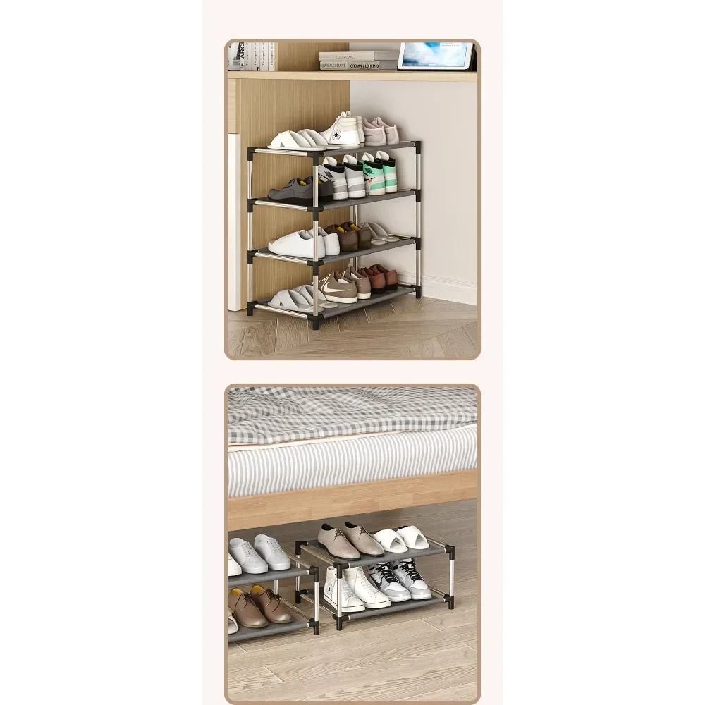 Stylish Metal Shoe Rack Organizer For Home Storage 2