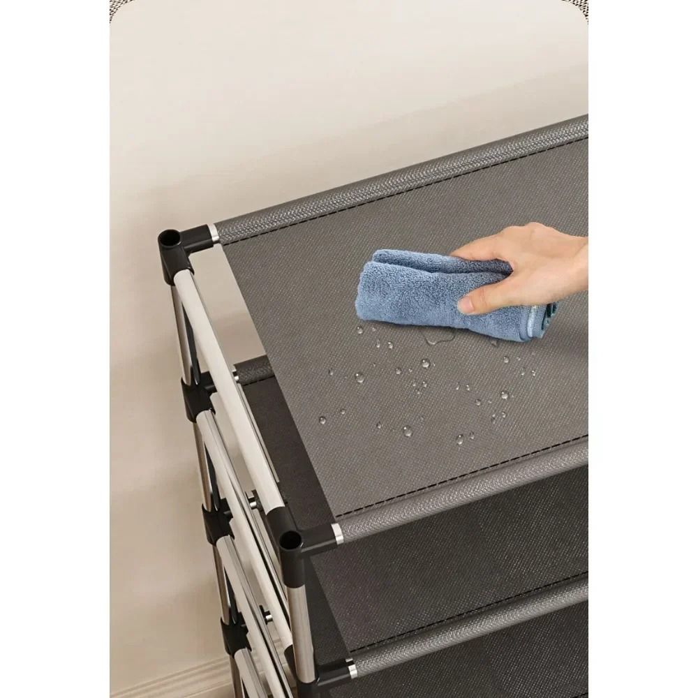 Stylish Metal Shoe Rack Organizer For Home Storage 5