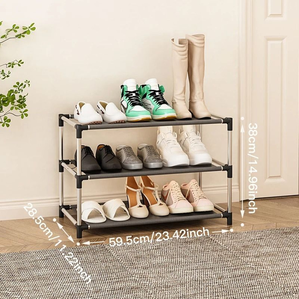 Stylish Metal Shoe Rack Organizer For Home Storage 7