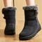 Womens Waterproof Winter Fur Boots With Warm Lining 3