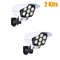 Outdoor Motion Sensor Solar Security Lights With Camera Look Design 9