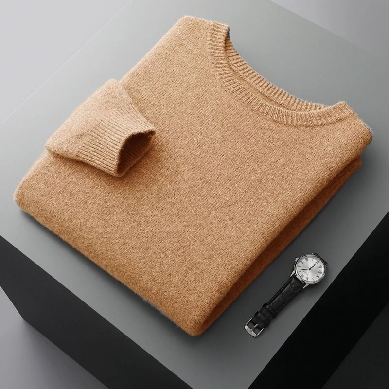 Mens Classic Wool Sweater For Autumn And Winter 8
