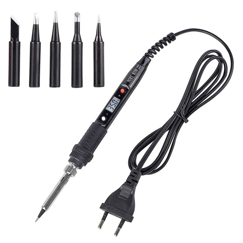 Adjustable Temperature Electric Soldering Iron Kit With LCD Display 7