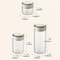 Glass Coffee Bean Vacuum Storage Jar With CO2 Valve 6