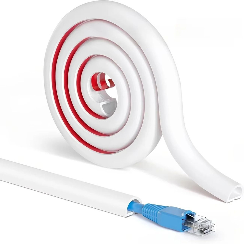 Invisible Adhesive Cord Management Channel And Cable Cover 0