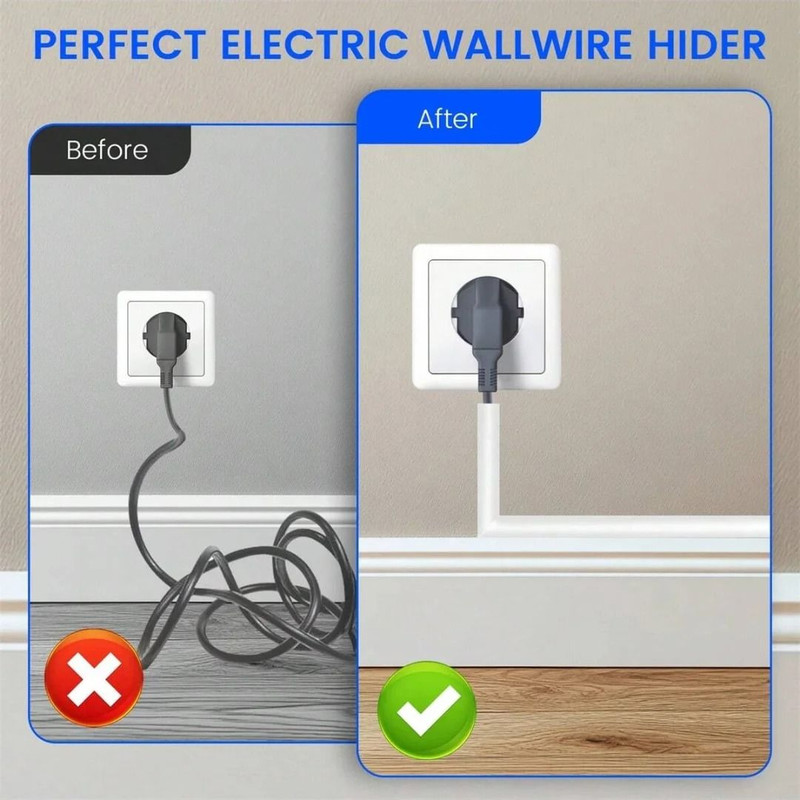 Invisible Adhesive Cord Management Channel And Cable Cover 2