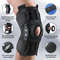 Hinged Knee Support Brace With Side Stabilizers And Gel Pads 2