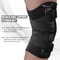 Professional Hinged Knee Support Brace With Gel Pad And Side Stabilizers 2