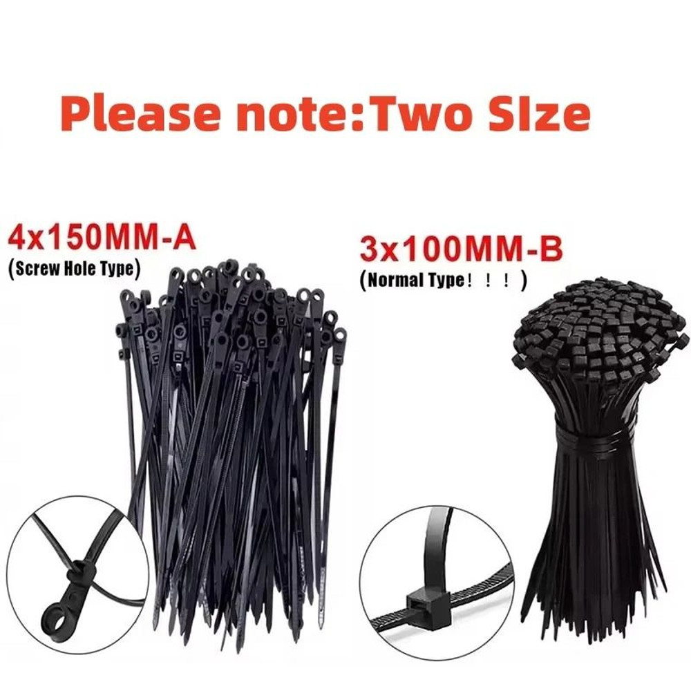 Heavy Duty Adjustable Nylon Cable Ties Organizer Straps 1