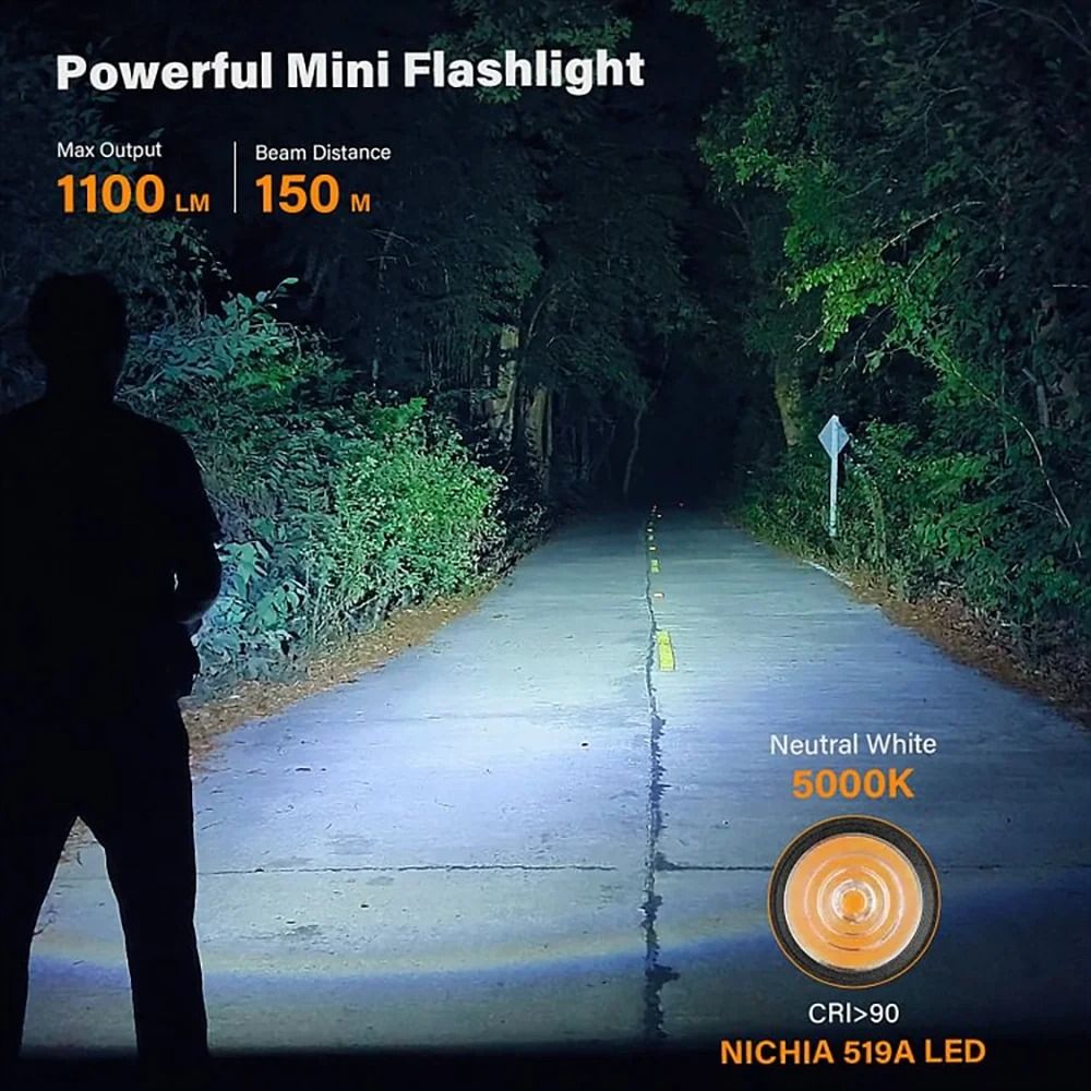 Compact Magnetic Rechargeable LED Flashlight With High Brightness 1