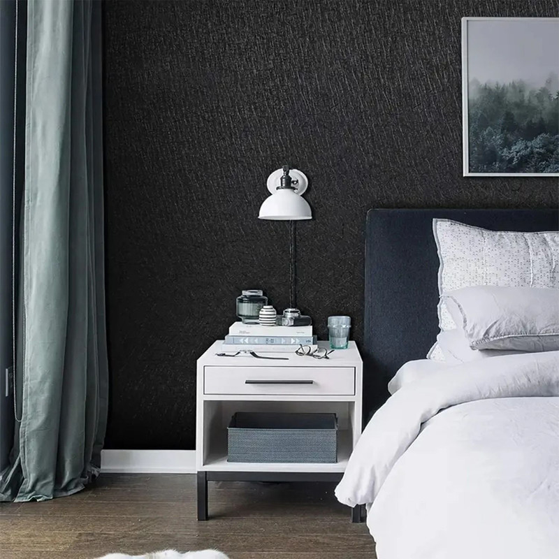 Elegant Waterproof Self Adhesive Black Wallpaper For Home And Office Decor 2