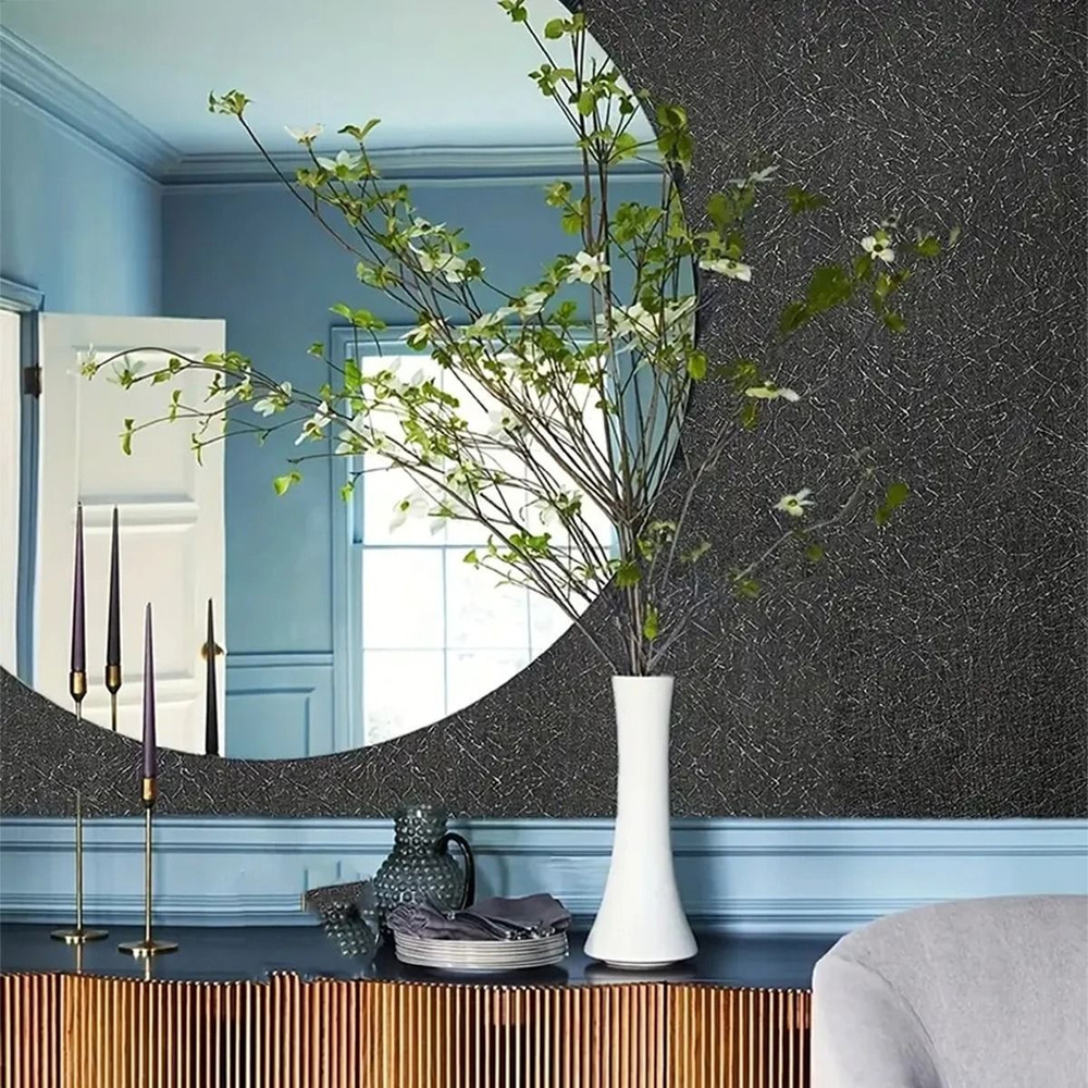 Elegant Waterproof Self Adhesive Black Wallpaper For Home And Office Decor 0