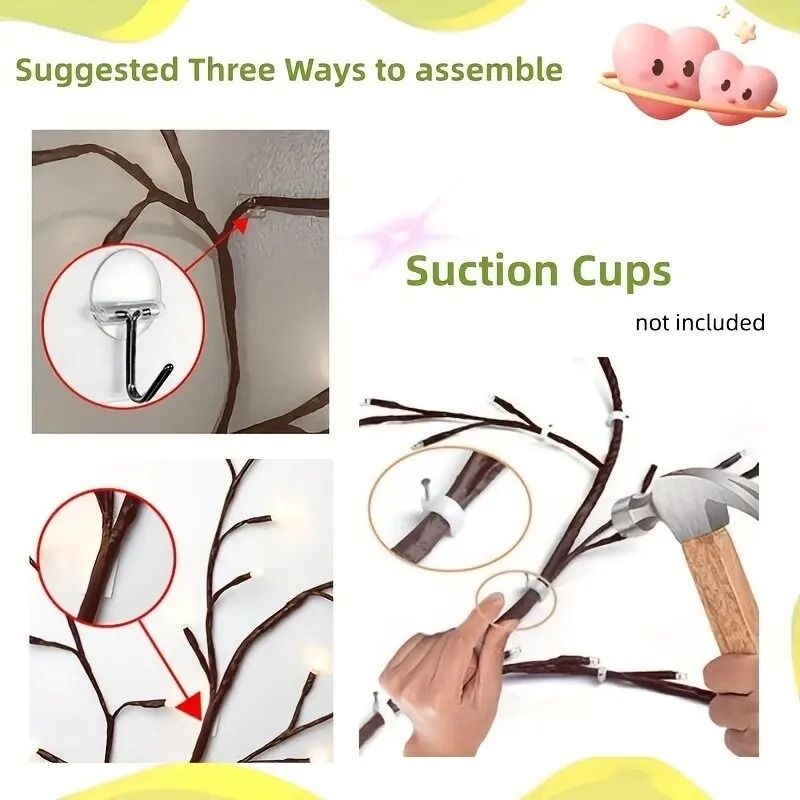 Solar Powered Willow Vine String Lights With 96 LEDs 3