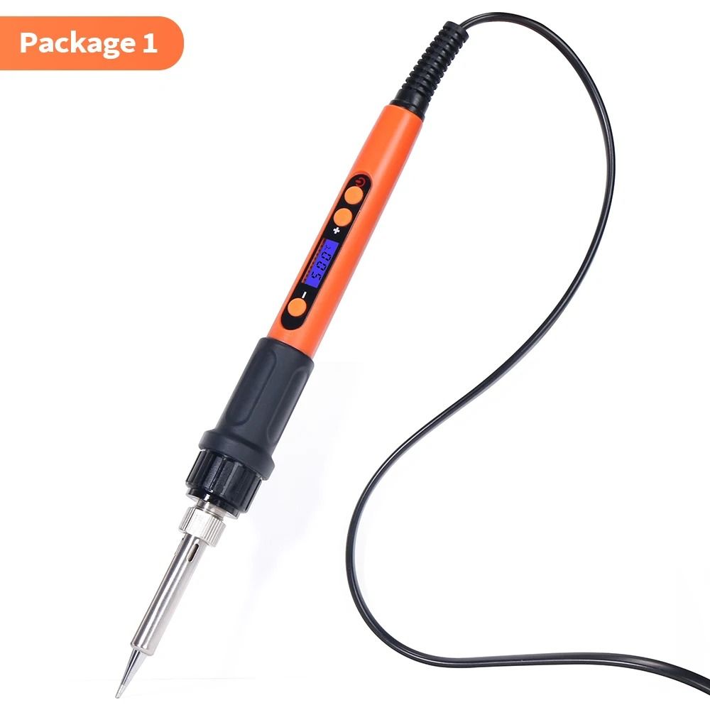 Digital Adjustable Temperature Electric Soldering Iron Kit 100W 6