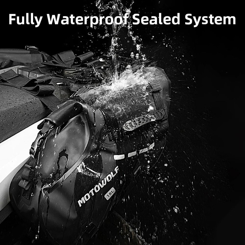 Waterproof Motorcycle Saddle And Pannier Bag With Large Capacity Storage 3