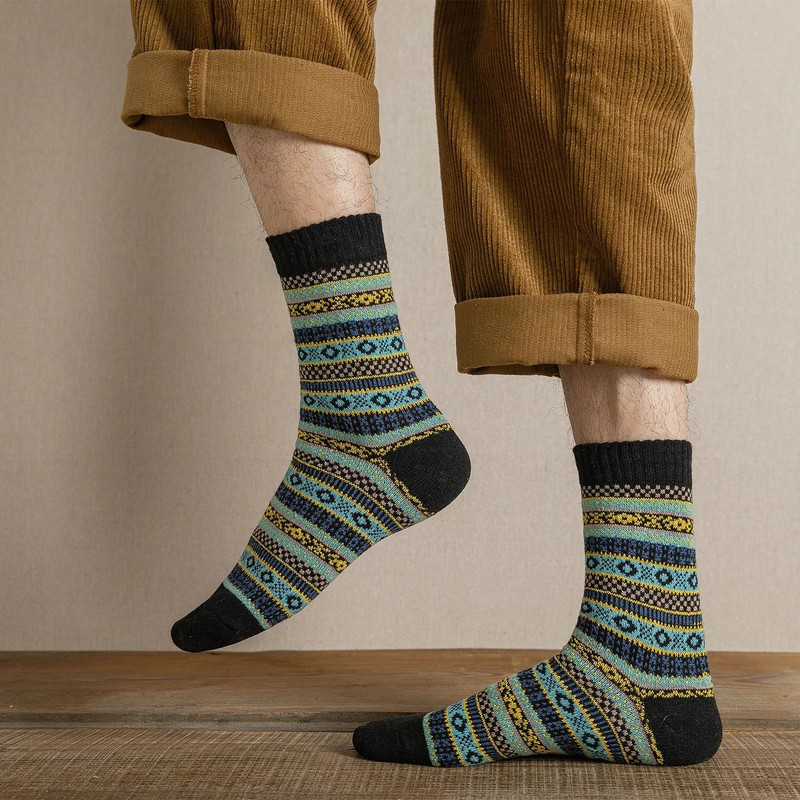 Cozy Winter Wool Socks For Men And Women 5 Pairs Set 1