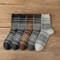 Cozy Winter Wool Socks For Men And Women 5 Pairs Set 6
