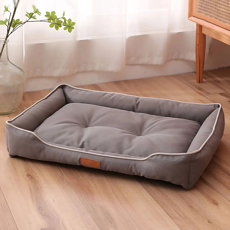 Waterproof Oxford Pet Bed With Thick Cotton Filling For All Seasons 0
